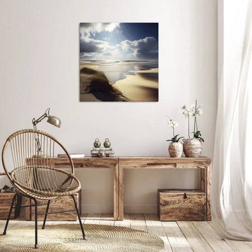 Obraz na plátně - Pláž, divoká pláž - 40x40 cm