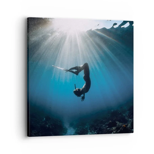 Obraz na plátně - Podvodní tanec - 30x30 cm