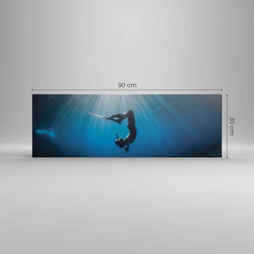 Obraz na plátně - Podvodní tanec - 90x30 cm