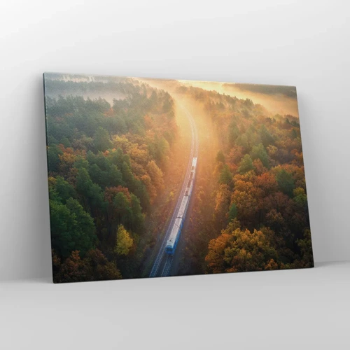 Obraz na plátně - Podzimní cesta - 100x70 cm