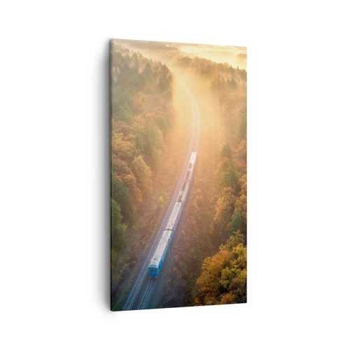 Obraz na plátně - Podzimní cesta - 45x80 cm