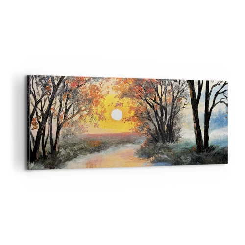 Obraz na plátně - Podzimní nádech - 100x40 cm