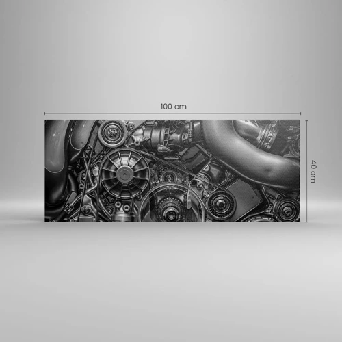 Obraz na plátně - Poezie mechaniky - 100x40 cm