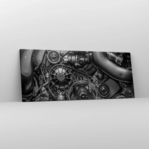 Obraz na plátně - Poezie mechaniky - 100x40 cm