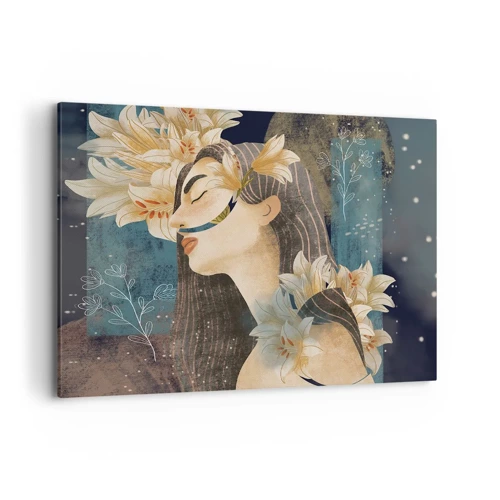 Obraz na plátně - Pohádka o princezně s liliemi - 100x70 cm