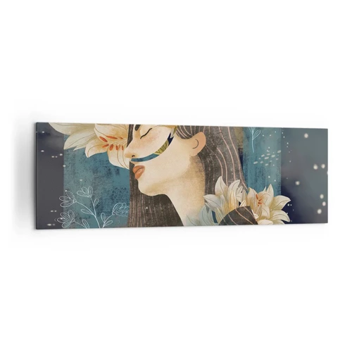 Obraz na plátně - Pohádka o princezně s liliemi - 160x50 cm