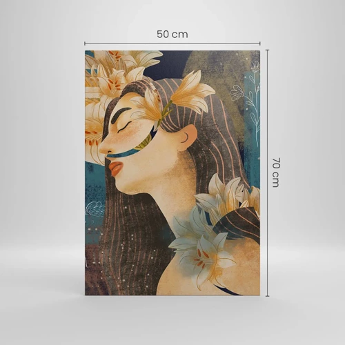 Obraz na plátně - Pohádka o princezně s liliemi - 50x70 cm