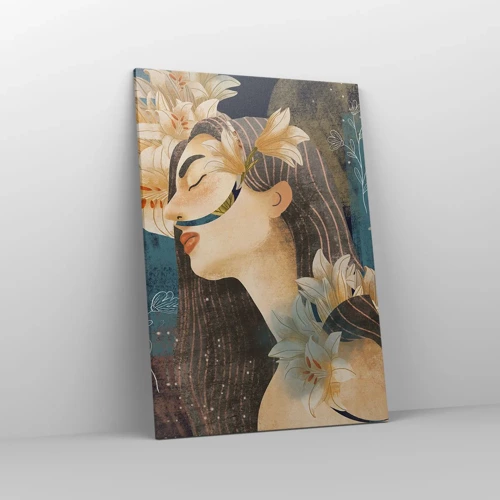 Obraz na plátně - Pohádka o princezně s liliemi - 70x100 cm