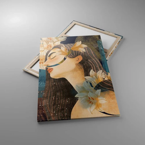 Obraz na plátně - Pohádka o princezně s liliemi - 80x120 cm