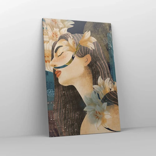 Obraz na plátně - Pohádka o princezně s liliemi - 80x120 cm