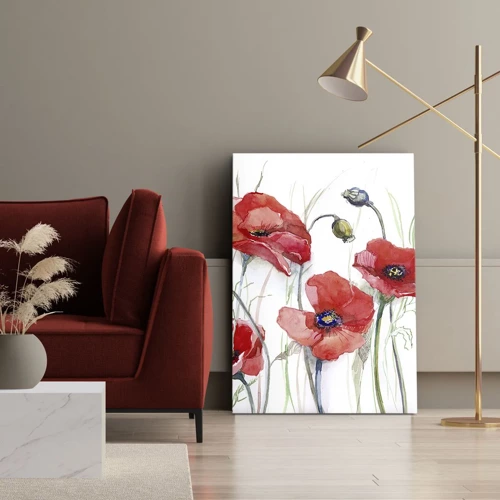 Obraz na plátně - Polské květiny - 45x80 cm