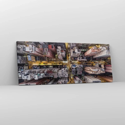 Obraz na plátně - Pozdrav z Hongkongu - 100x40 cm
