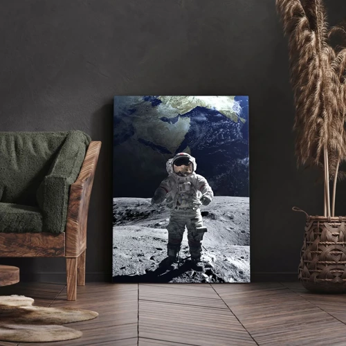 Obraz na plátně - Pozdravy s Měsíce - 50x70 cm
