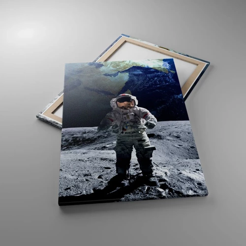 Obraz na plátně - Pozdravy s Měsíce - 70x100 cm