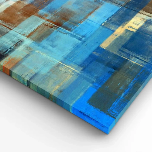 Obraz na plátně - Přes modrý závoj - 40x40 cm