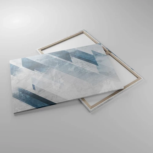 Obraz na plátně - Prostorová kompozice – pohyb šedé - 100x70 cm