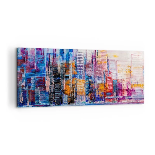 Obraz na plátně - Radostná metropole - 100x40 cm