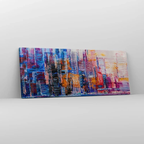 Obraz na plátně - Radostná metropole - 100x40 cm