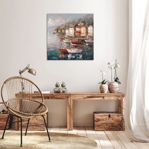 Obraz na plátně - Romantický přístav - 30x30 cm