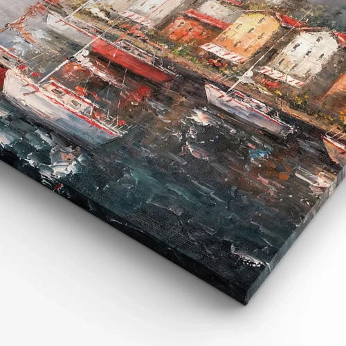 Obraz na plátně - Romantický přístav - 40x40 cm