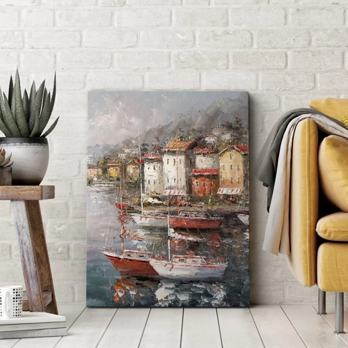Obraz na plátně - Romantický přístav - 80x120 cm