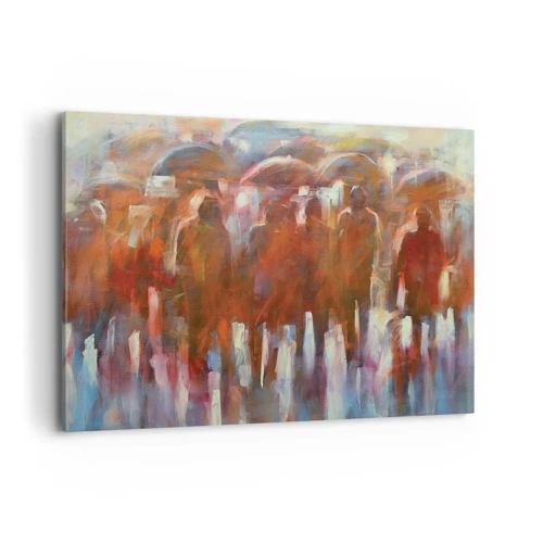 Obraz na plátně - Rovnocenní v dešti a mlze - 120x80 cm