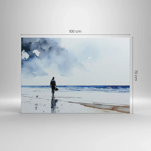Obraz na plátně - Rozhovor s mořem - 100x70 cm