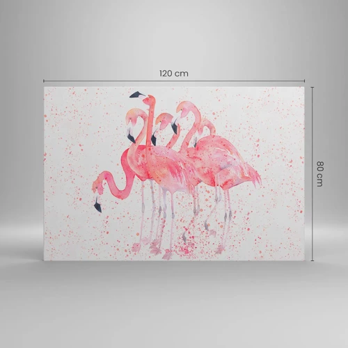 Obraz na plátně - Růžový ansámbl - 120x80 cm