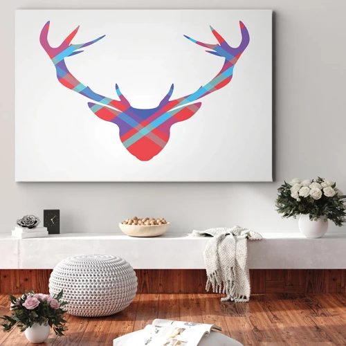 Obraz na plátně - Skotský jelen - 70x50 cm