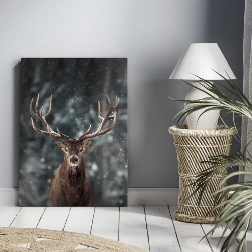 Obraz na plátně - Skutečný král lesa - 65x120 cm