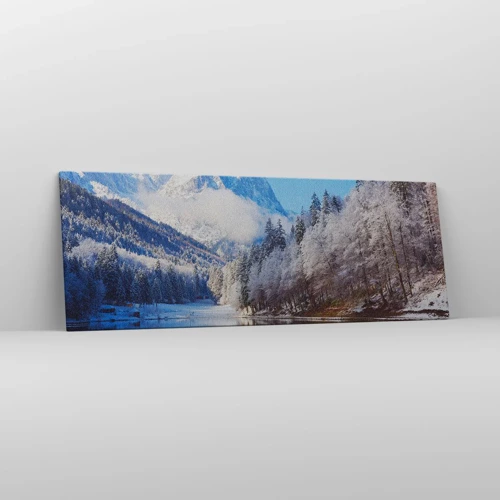 Obraz na plátně - Sněhová stráž - 140x50 cm
