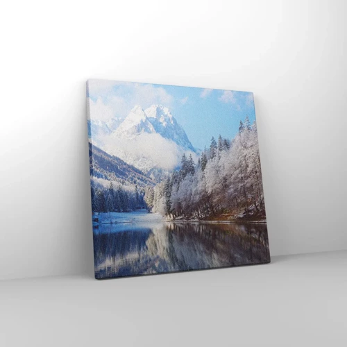 Obraz na plátně - Sněhová stráž - 30x30 cm