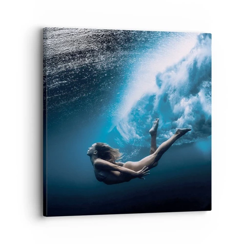 Obraz na plátně - Současná mořská panna - 30x30 cm