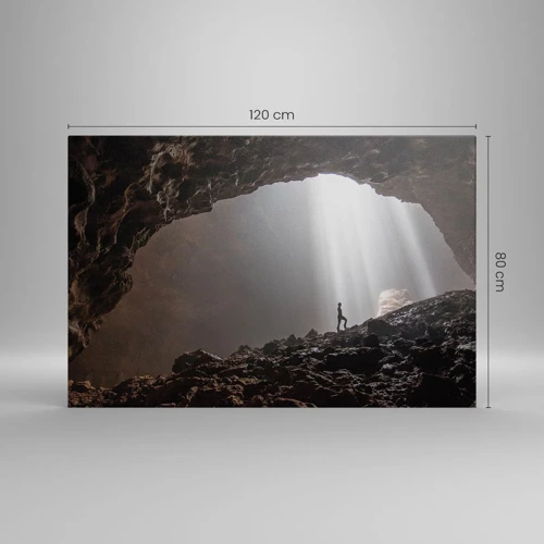 Obraz na plátně - Světelná jeskyně - 120x80 cm