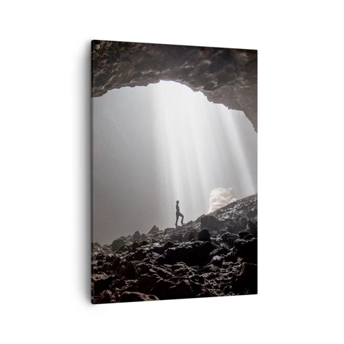 Obraz na plátně - Světelná jeskyně - 50x70 cm