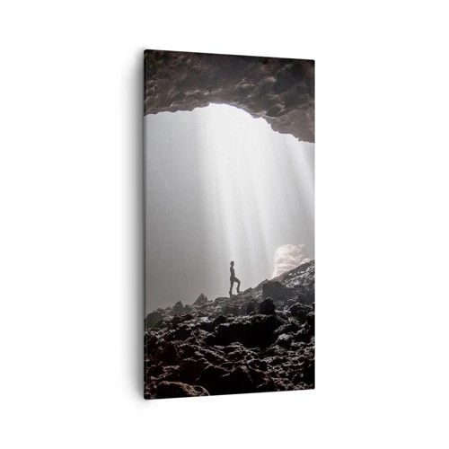 Obraz na plátně - Světelná jeskyně - 55x100 cm