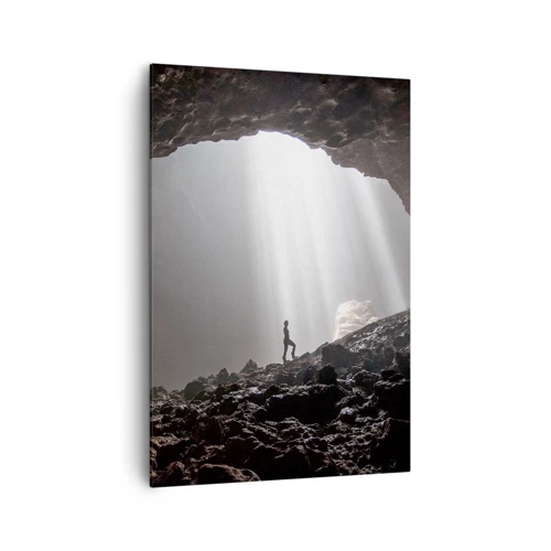 Obraz na plátně - Světelná jeskyně - 70x100 cm