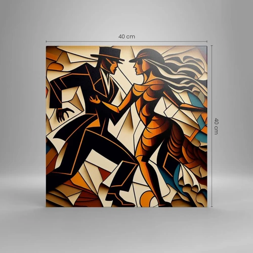 Obraz na plátně - Tanec vřelosti a vášně - 40x40 cm