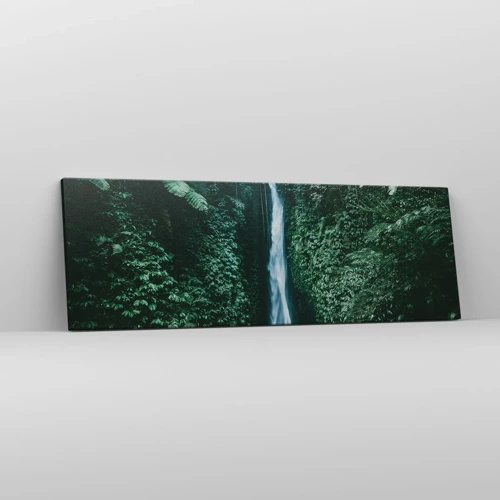 Obraz na plátně - Tropický pramen - 90x30 cm
