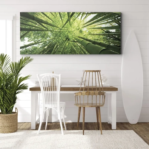 Obraz na plátně - V bambusovém háji - 100x40 cm
