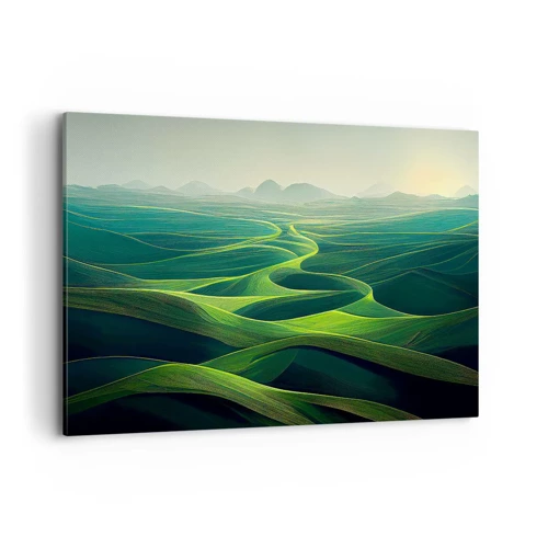 Obraz na plátně - V zelených údolích - 100x70 cm