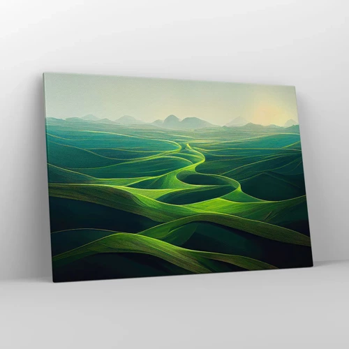 Obraz na plátně - V zelených údolích - 100x70 cm