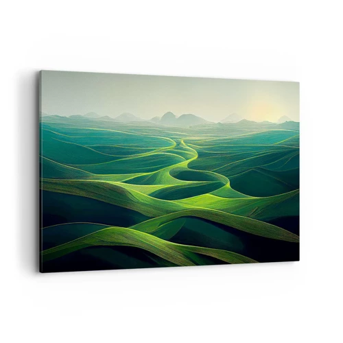 Obraz na plátně - V zelených údolích - 120x80 cm