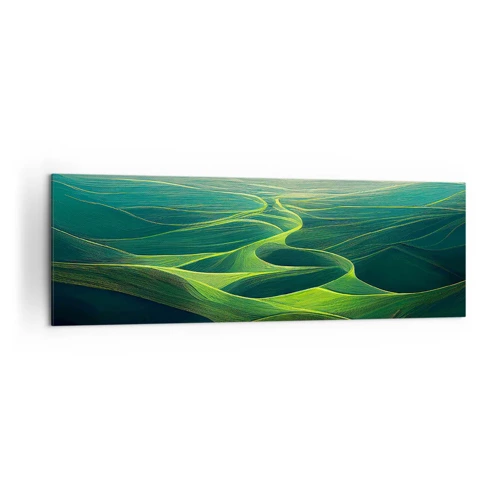 Obraz na plátně - V zelených údolích - 160x50 cm