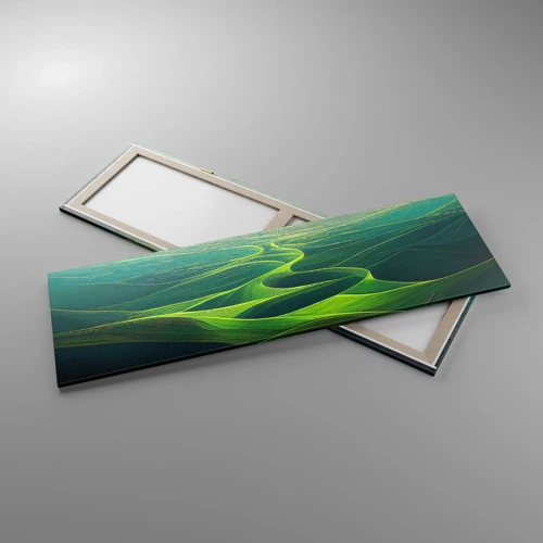 Obraz na plátně - V zelených údolích - 160x50 cm