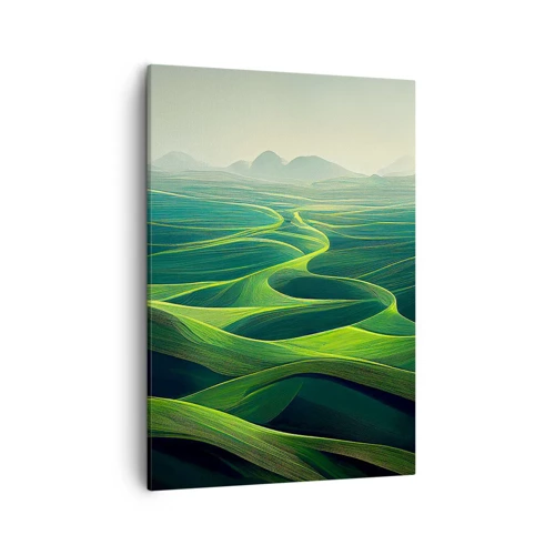Obraz na plátně - V zelených údolích - 50x70 cm