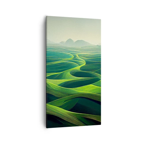 Obraz na plátně - V zelených údolích - 55x100 cm