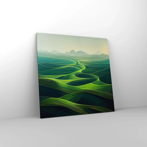 Obraz na plátně - V zelených údolích - 60x60 cm