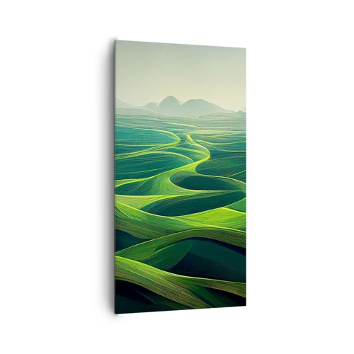 Obraz na plátně - V zelených údolích - 65x120 cm
