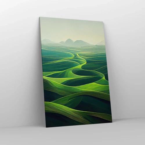 Obraz na plátně - V zelených údolích - 80x120 cm